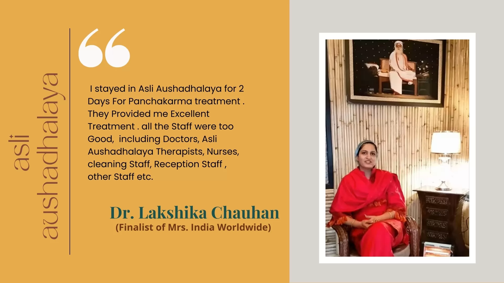 Asli Aushadhalaya customer